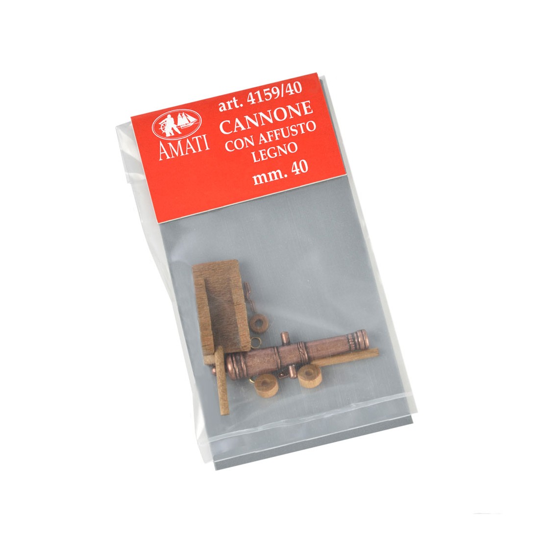 Cannoni affusto legno mm. 40 4159/40 amati