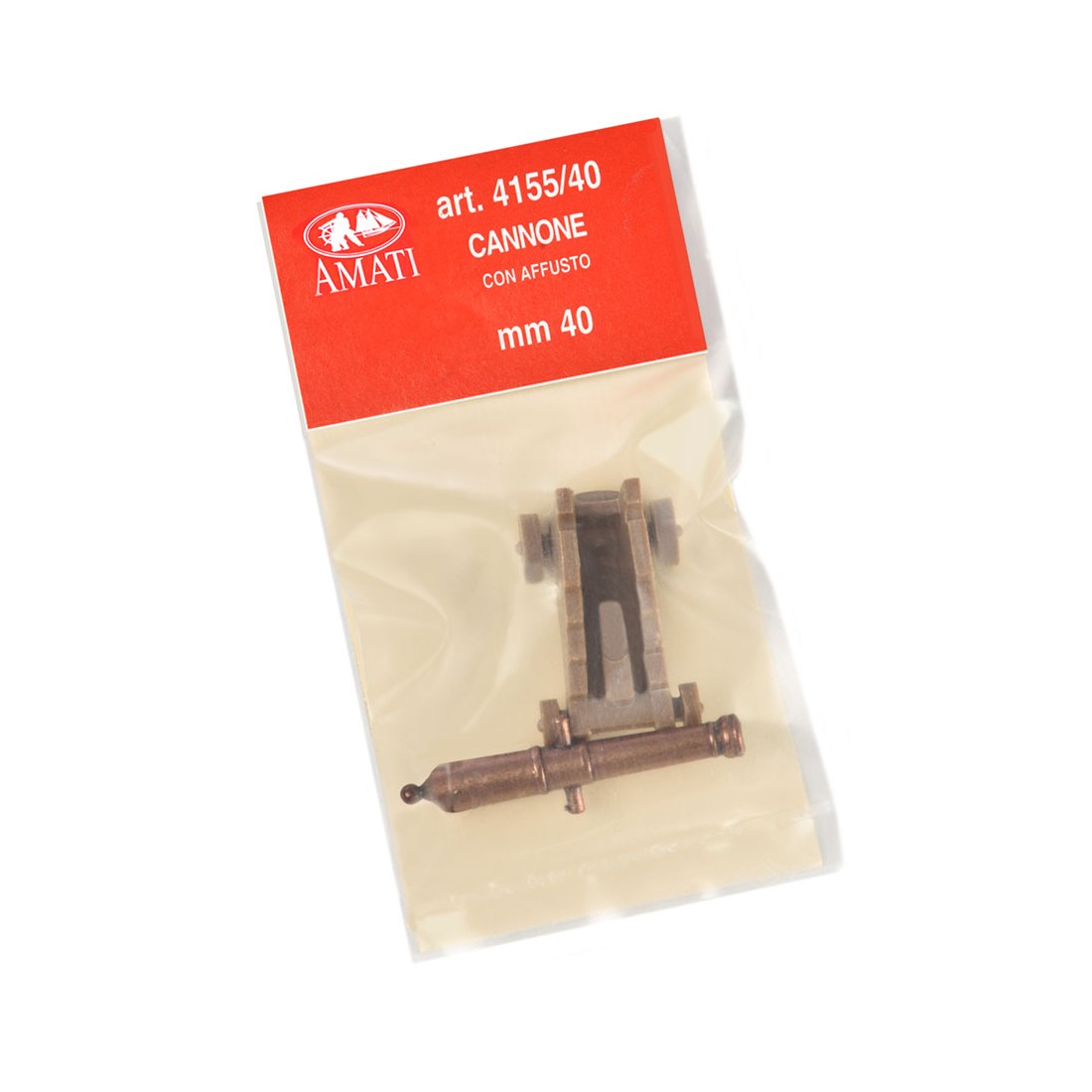 Cannoni mm.40 4155/40 con affusto in plastica Amati