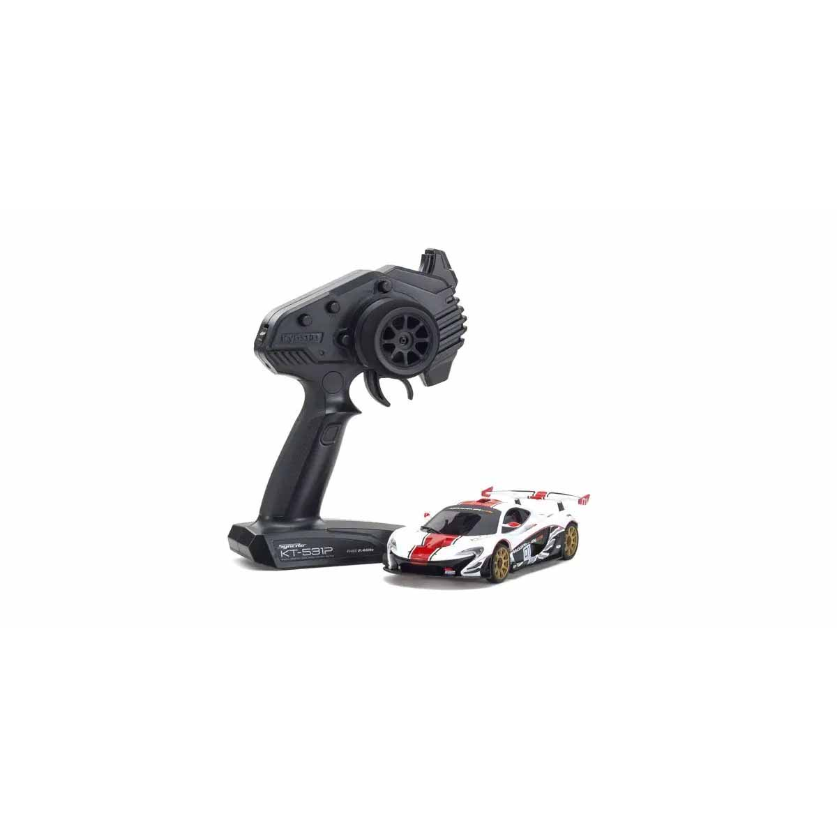 Kyosho Mini-Z MR04 RWD McLaren P1 GTR White-Red (W-MM/KT531P)