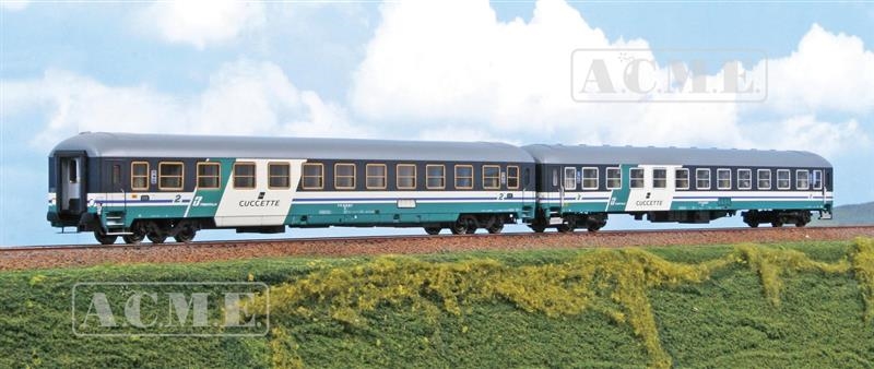 Acme 55365 - Trenitalia Set carrozze cuccette in livrea xmpr