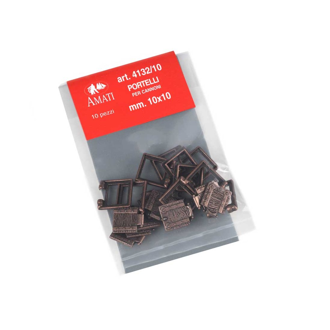 Portelli cannoni mm.10x10 amati 4132/10 bustina da 10 pz