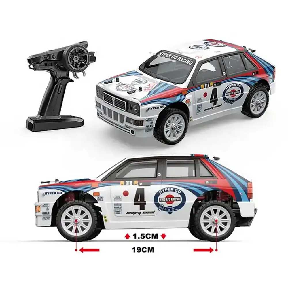 LANCIA DELTA 1/14 4WD RTR BRUSHLESS HY14302 hyper go - immagine 2