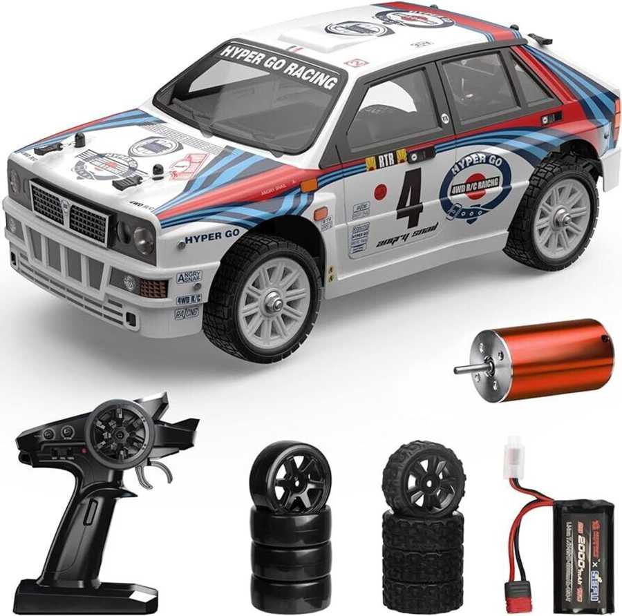 LANCIA DELTA 1/14 4WD RTR BRUSHLESS HY14302 hyper go - immagine 4
