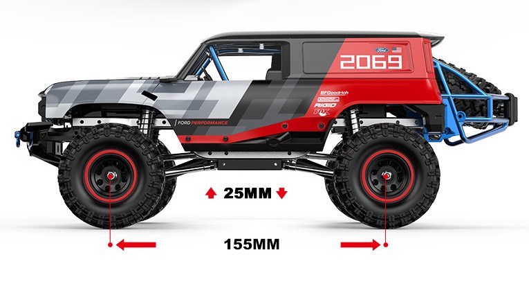 FORD BRONCO BAJA 1000 1:18 RTR hyper go - immagine 2