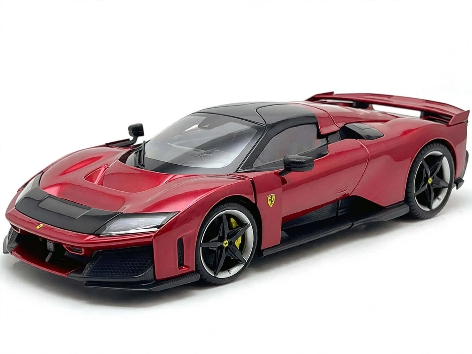 BURAGO 1/18 – FERRARI – F80 2024 – SILVER BLACK WHEELS   18-16919